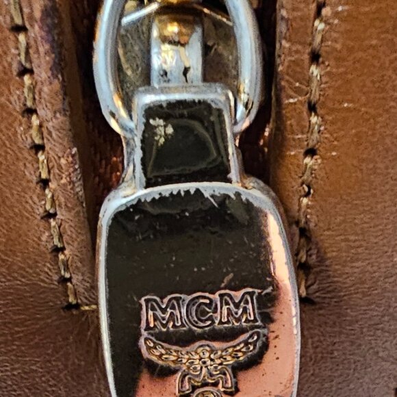 Vintage MCM Boston Cognac Visetos Handbag - Picture 15 of 16